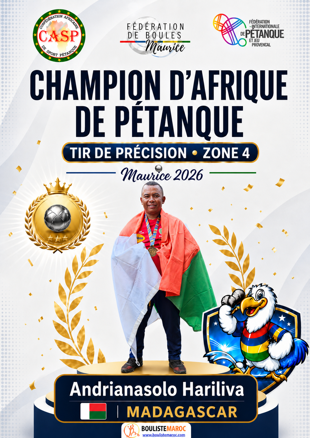 Photo du champion