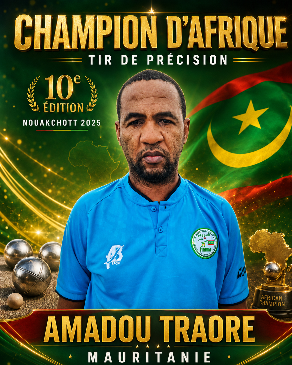 Photo du champion